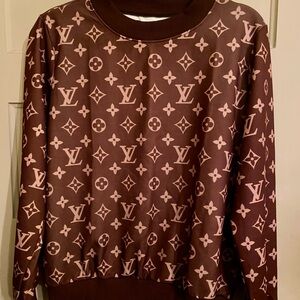 Designer Brown Patterned pullover